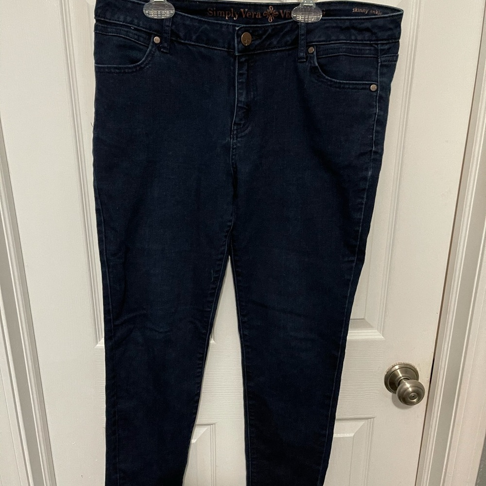 Simply Vera Vera Wang Skinny Ankle Jeans Women 12